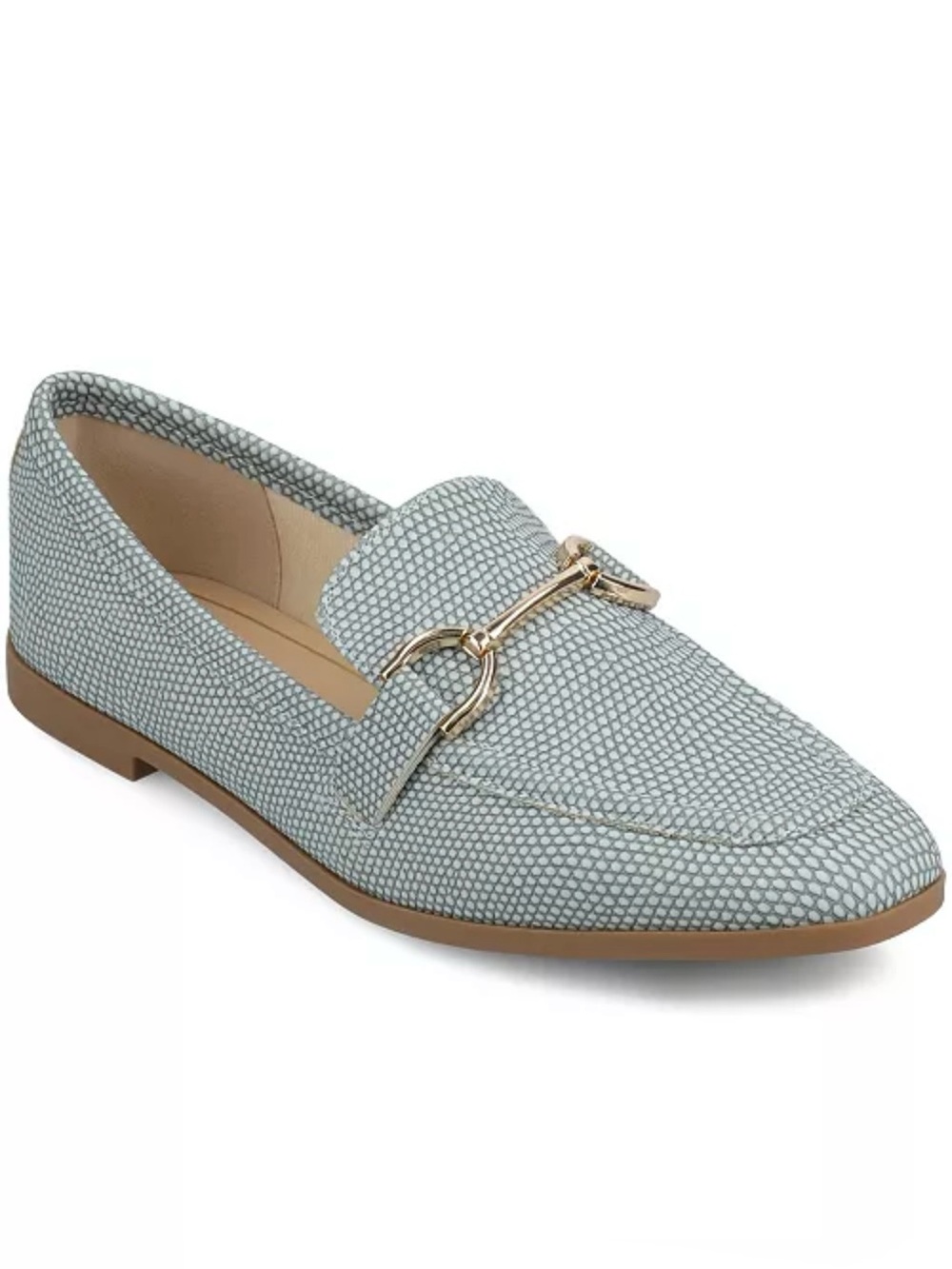 Journee Collection Women's Mizza Slip-On Loafers Size 8 New Color: Blue Lizard
